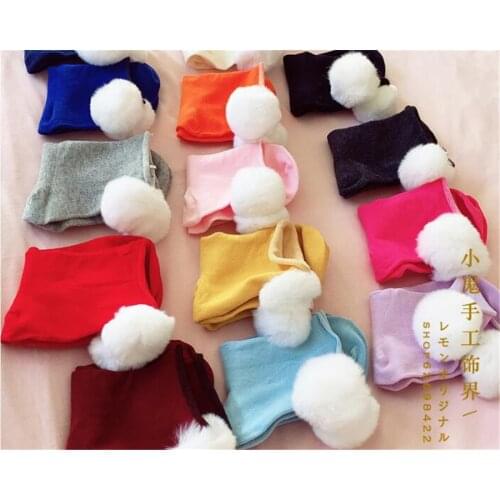 Lolita cute ball Lovely Woman Short Socks Multiple Colors Cotton Socking B584