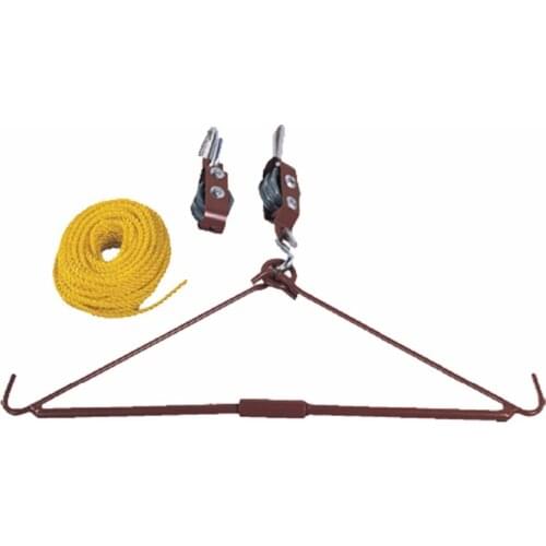 Tourbon Hunting Shooting Accessories Gear Deluxe Deer Hoist Gambrel Swivel Hitch Lift System