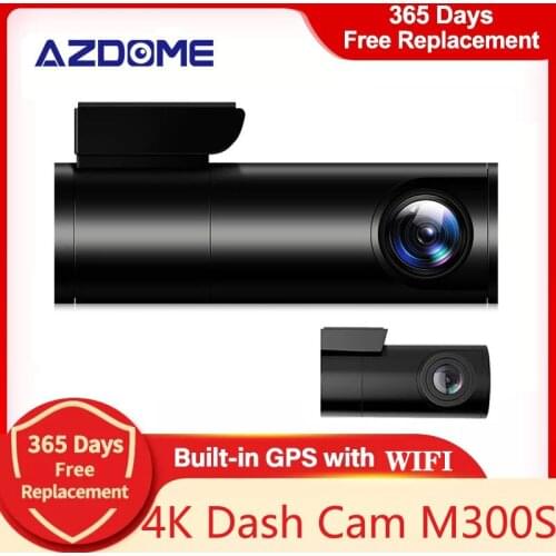 AZDOME 2K WiFI Car Dash Cam front Cam 1440P Car Dvr Dual Camera GPS Tracker Night Vision Recorder Rotatable Lens Parking Monitor