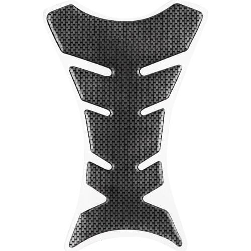 VODOOL Motorcycle Fish Bone Sticker Gas Tank Sticker Universal Motorbike Fuel Decal Carbon Fiber Tank Pad Cover Protector