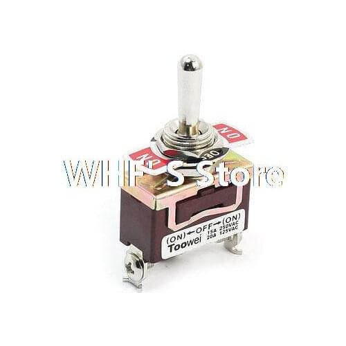 Replacement AC 250V 15A SPDT ON-OFF-ON 3 Position Momentary Toggle Switch T701MW