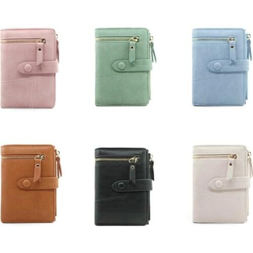Women Wallets Leather Coin Pocket Hasp Card Holder Money Bag Casual Short Ladies Folding multifunction Clutch Phone Wallet Purse