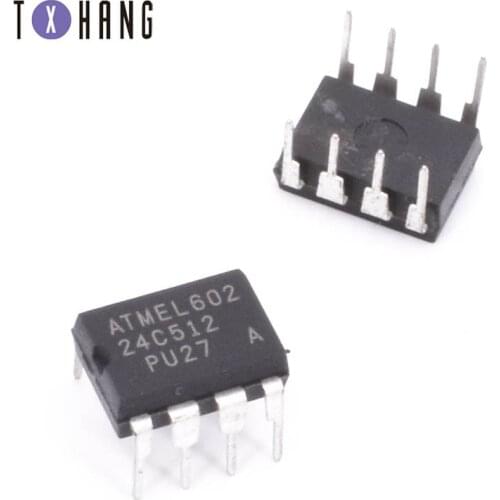 1 PCS 24C512 AT24C512-10PI-2.7 AT24C512-10PU-2.7 DIP8 The new quality is very good work 100% of the IC chip diy electronics