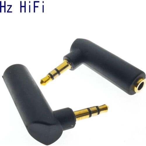 10Pcs Gold-Plated Connector 3.5 Jack Right Angle Female to 3.5Mm 3 Pole Male Audio Stereo Plug L Shape Jack Adapter Connector
