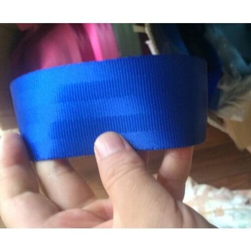 15 meters Roll Seat Belt Webbing Safety Strap dark blue Color 4.8cm Wide 5 Bars