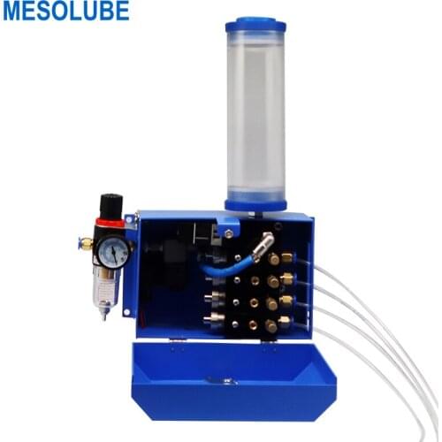 MESOLUBE 4-Outlet 700ml MQL Automatic Adjustable Metal Cutting Oil Mist Lubrication System with Solenoid Valve