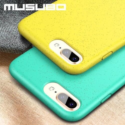 Musubo Back Case Cover For iPhone 8 Plus 7 Plus 6 6s P XR Xs Max 11 Pro Funda Luxury Casing Soft Silicone Ultra Thin Shockproof