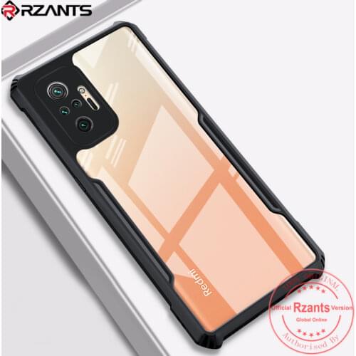Rzants For Xiaomi Redmi Note 10 Redmi Note 10 Pro Max Case Hard Shockproof Slim Clear Funda Cover Thin Phone Casing