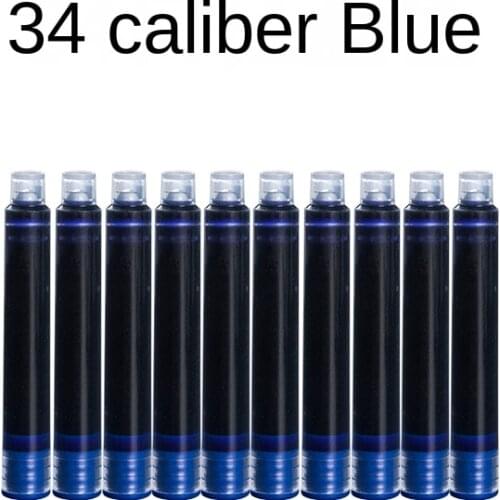 20pcs/set Ink Supplies Hongdian Fountain Pen Ink Cartridges 3.4mm Diameter Blue Black Ink For Wing Sung HongDian Fountain Pen