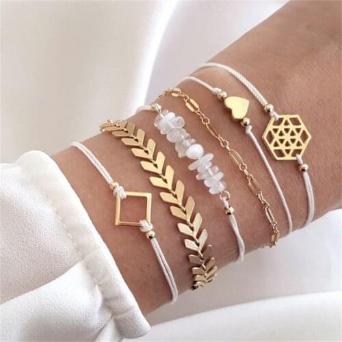 Docona White Bracelets