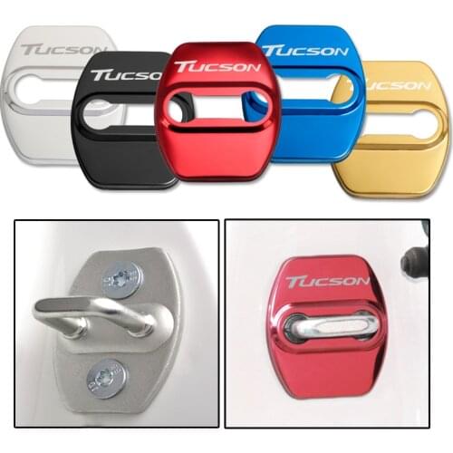 Door Lock Decoration Protection Cover emblem case for hyundai tucson accessories car styling