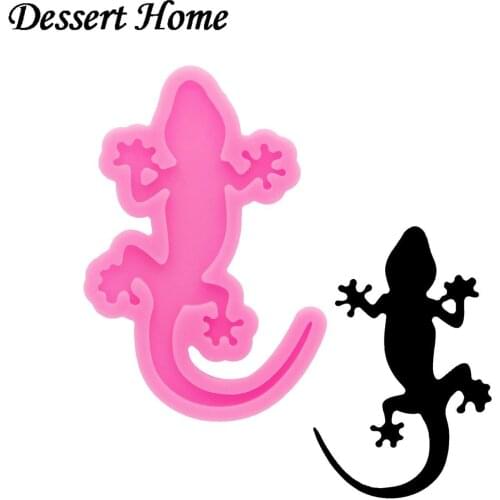 DY1005 Gecko Snake molds for Fondant Craft DIY Chocolate Mould, Resin Crafting Silicone Mold to Make Crafts with Epoxy Art Diy