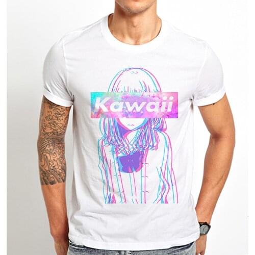 Kawaii Japan anime girl funny t shirt men summer new white casual homme cool manga unisex tshirt streetwear