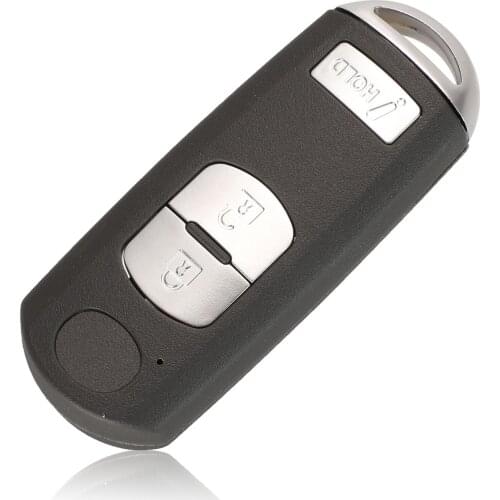 Jingyuqin 3/4 Buttons Remote Car Key Shell For Mazda X-5 Summit Axela Atenza M3 M6 With Emergency Key Blade