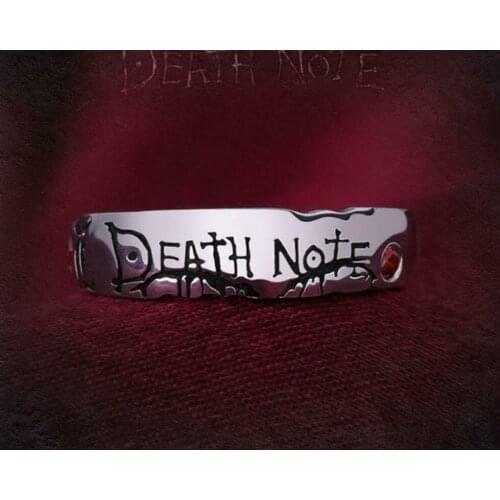 Anime Death Note Yagami Raito L Lawliet Ring 925 Sterling Silver Rings Christmas Cos Gift Original adjustable US Size 5/6/7