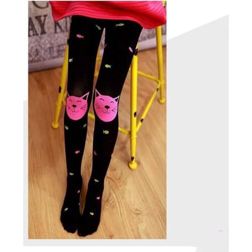Fashion Useful Cartoon Baby Girls Velvet Tights High Elastic Child Ballet Pantyhose Candy Color Childrens Dance Stockings