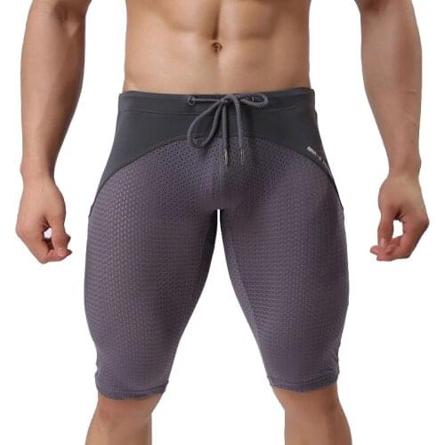 Summer Mens Running Sports Short Mesh Quick-drying Men Breathable Sweatpants Gym Fitness Body Shaper Male Beach Jogging Shorts