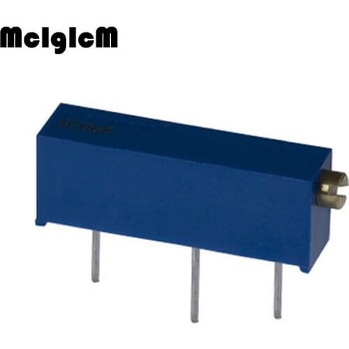 MCIGICM 10pcs 3006P 501 103 204 105 Trimpot Trimmer Potentiometer 100 200 500 ohm 1k 2k 5k 10k 20k 50k 100k 200k 500k 1M ohm