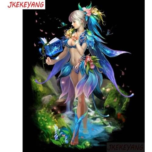 5d diy diamond painting Cross Stitch kits,full Square/round Diamond Embroidery Beautiful elf Diamond Mosaic Y3236