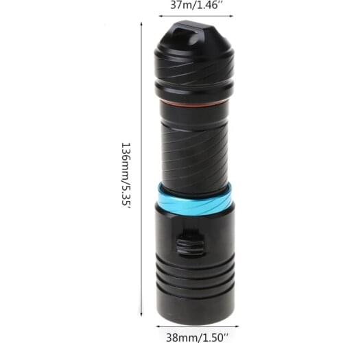 2021 New Portable LED Diving Flashlight Electric Torch Underwater Waterproof Dive Lantern Light Lamp Outdoor Activities