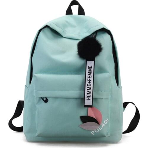 New Canvas School Backpacks For Teenage Girls Cute School Bags Back Pack Women Bag Back Preppy Style College Casual Bagpack