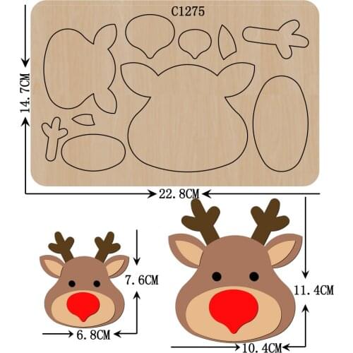 New Deer Wooden die Scrapbooking C-1275 Cutting Dies Multiple sizes