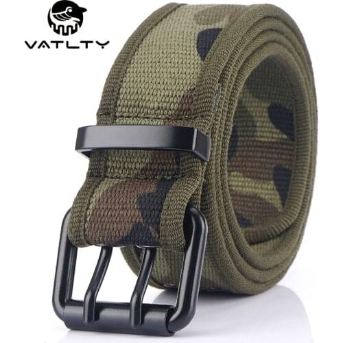 Official Authentic 3.8cm Canvas Belt For Men Hard Alloy Buckle High Quality Natural Canvas Outdoor Work Belt Hiking Accessories