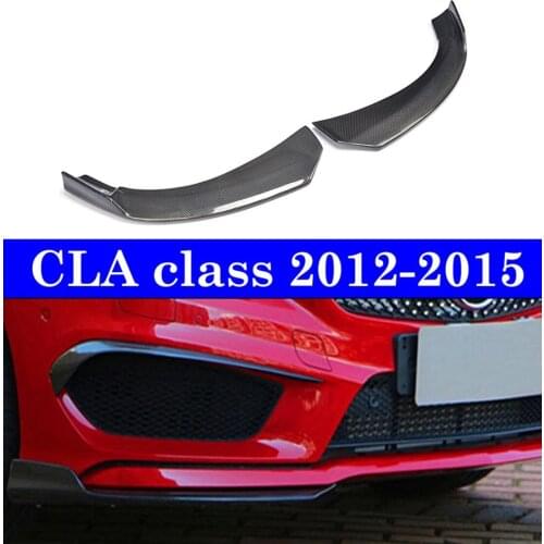 Front Lip Carbon Splitters Fender Aprons For Benz CLA Class W117 C117 CLA250 CLA260 CLA45 2012 2013 2014 2015
