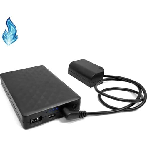 28WH Camera Power Bank with DMW-BLF19E Battery DC Coupler DMW-DCC12 for Panasonic Lumix DMC-GH3 DMC-GH4 DMC-GH5 DMC GH3 GH4 GH5