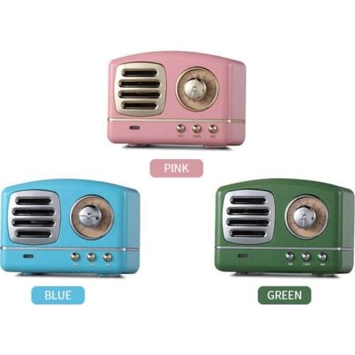 Mini Portable Speakers Wireless Bluetooth Retro Speaker Soundbar Super Bass USB Subwoofer For Smartphone PC Computer TV TF FM Ra