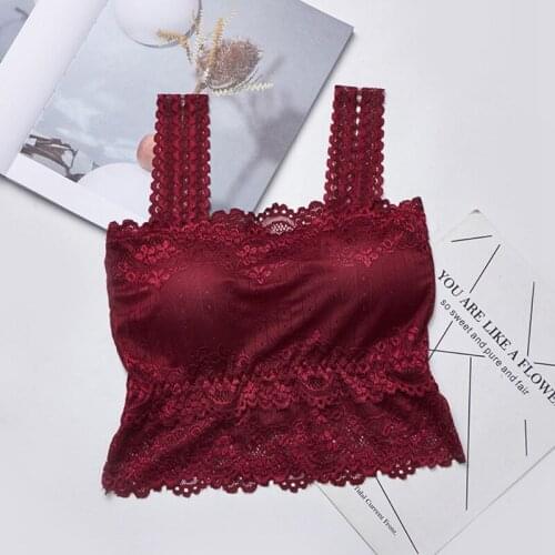 Sexy Womens Lace Tube Top Sexy Casual Lace Embroidered Camis Female Tank Top