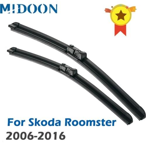 MIDOON Wiper Front Wiper Blades For Skoda Roomster 2006 - 2016 2015 2014 Windshield Windscreen Front Window 21''+21