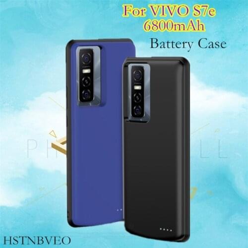 Silicone Shockproof Battery Charger Cases For VIVO S7e Extenal Power Bank Charging Back Cover Capa For VIVO S7e Battery Case