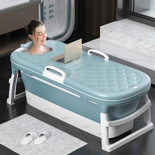 Ortable Folding Bathtub Adult, Bathtub Foldable Bathe Barrel Adult Bathtub Bathroom Corner Freestanding Portable Shower Bucket