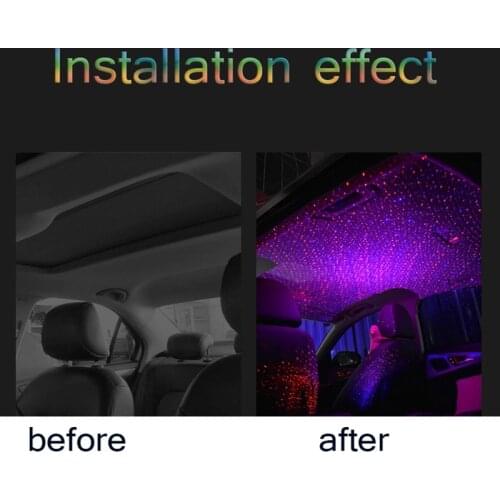 Car Roof Star Light Interior LED Starry Laser Atmosphere Ambient Projector for Ford Focus Fusion Escort Kuga Ecosport Fiesta