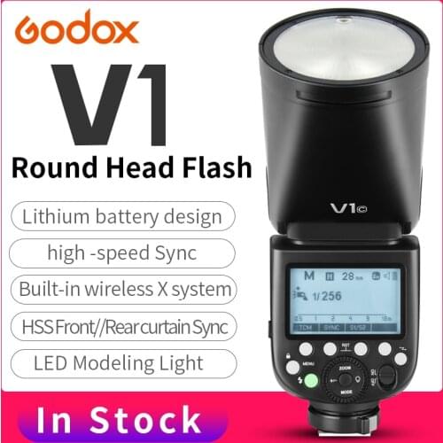 Godox V1 Flash V1C V1N V1S V1F V1O TTL 1/8000s HSS lithium battery Speedlite Flash X1T X-Pro for Canon Nikon Sony Fuji Olympus