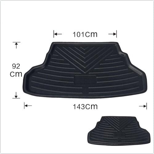 For Kia K2 sedan 2012-2017 high-quality trunk mat, trunk lined with carpet, anti-fouling, waterproof, trunk mat, car Accessories