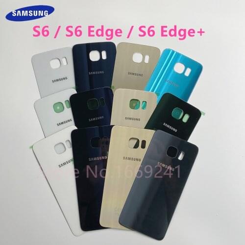 For Samsung Galaxy S6 G920 & S6 Edge G925 & S6 Edge Plus G928 Battery Back Cover 3D Rear Glass Door Housing Case Replacement