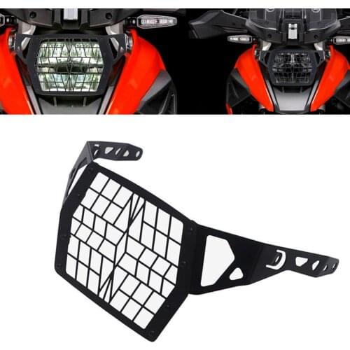 Motorcycle Headlight Protector Grille Guard Cover for SUZUKI DL1050 DL1050XT DL1050A Front Light Grille 2019 2020 Black