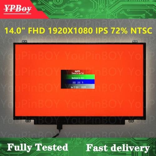 14.0” B140HAN01.2 B140HAN01.3 B140HAN01.0 LED LCD Display Screen FHD 1920X1080 30pin For Lenovo Y40 E440 T450 T440P T440S LCD
