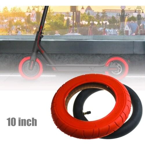 2 Pcs for XiaoMi Mijia M365 Pro 10 Inch Electric Scooter Tire 10 x 2 Inflatable Solid Tire Inner Tube for Wanda Tires