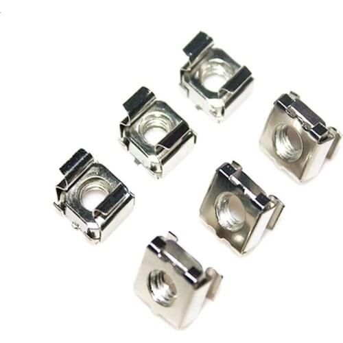 20pcs/lot M4 M5 M6 M8 304 Stainless Steel Card Type Floating Nut Cage Type Cabinet Nut