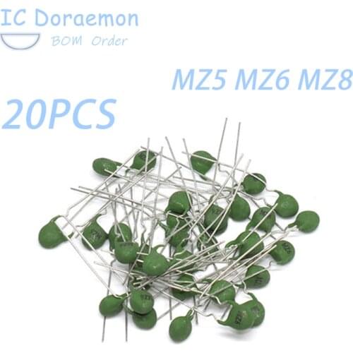 20PCS PTC MZ5 MZ6 MZ8 Positive Temperature Thermistor Resistor 100-300R 300-500R 500-800R 30-60R 1K 1.2K 1.5K 2K-3K Ohm