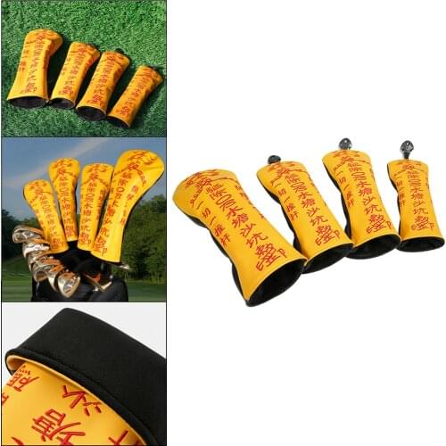 4x Wood Hybrid Headcover Golf Club Head Cover Guard for Drivers Fairway