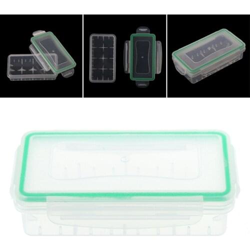 72XB Portable Hard Plastic Transparent Case Holder Storage Box For 2x 18650 Batteries