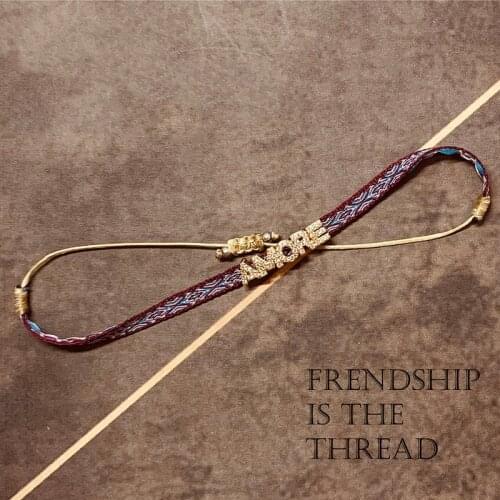 Heart Zircon Charm Bracelet Women Handmade Wave Rope Bracelet Color Crystal Boho Eye Lucky Violet Jewelry Wholesale Pulsera