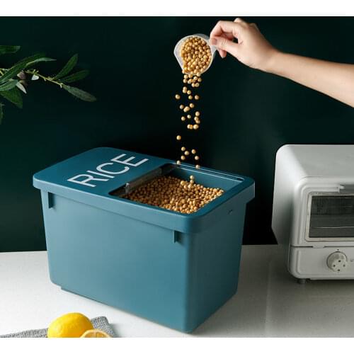 10kg household rice bucket, insect-proof and moisture-proof sealed storage of various grains, rice, beans and flour