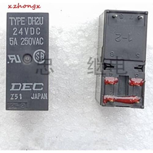 DH2U 24VDC Relé 5A 250VAC 24 V 6PIN