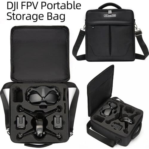 DJI FPV Storage Box Flying Glasses Waterproof Backpack Hand Protection Box for DJI FPV Adjustable Carrying Case Accessories