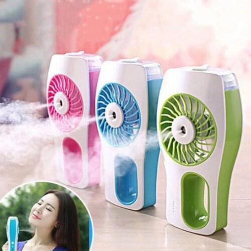 ELOOLE 35ML Cooling Spray Mini Fan Humidifier Portable Hand-Held Small Electric Fan Rechargeable USB Beauty Skin Care Tools
